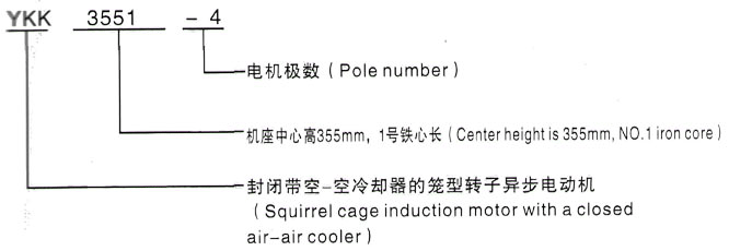 YKK系列(H355-1000)高压YKK5603-8三相异步电机西安泰富西玛电机型号说明